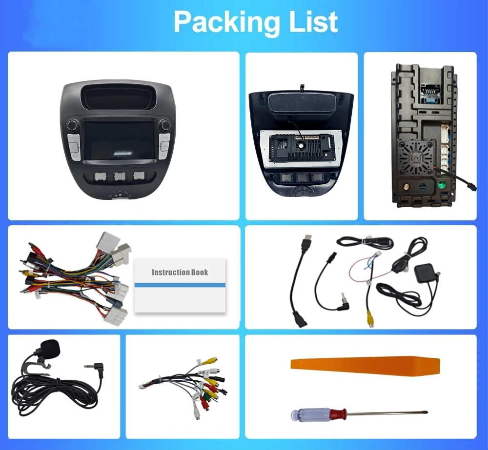 HMG Android 15 For Peugeot 107 Citroen C1 Toyot aygo 2005-2014 Car Radio Autoradio Auto Intelligent Systems Apple Carplay GPS