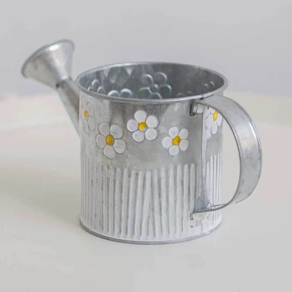 

4PCS Iron Flower Vase Retro Galvanized Bucket Modern Fashion Large Size Round Oval Home Office Decor Stylish NovelVintage