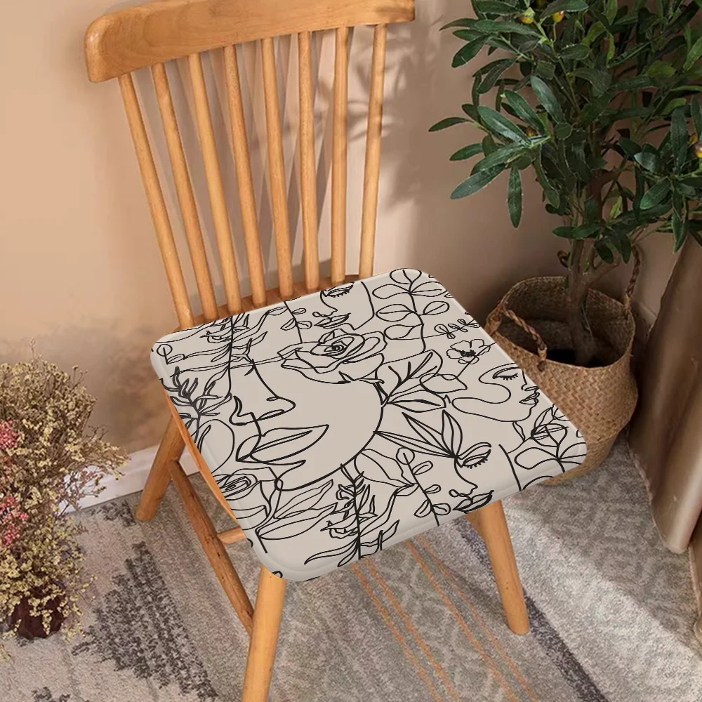 Abstract Bohemian European Stool Pad Patio Home Kitchen Office Chair Seat Cushion Pads Sofa Seat 40x40cm Chair Mat Pad