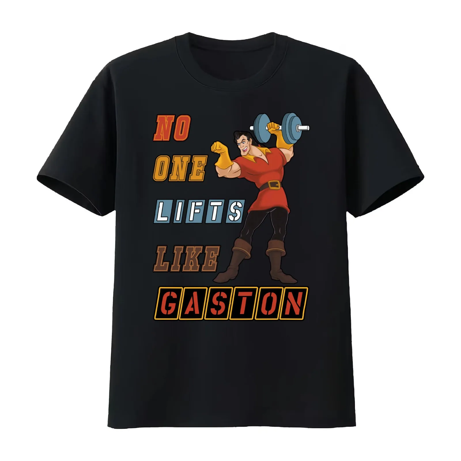 Gaston Lifts T-Shirt Summer Casual Cotton Tee Oversized Streetwear Tops Vintage Graphic Print Loose Fit Short Sleeve