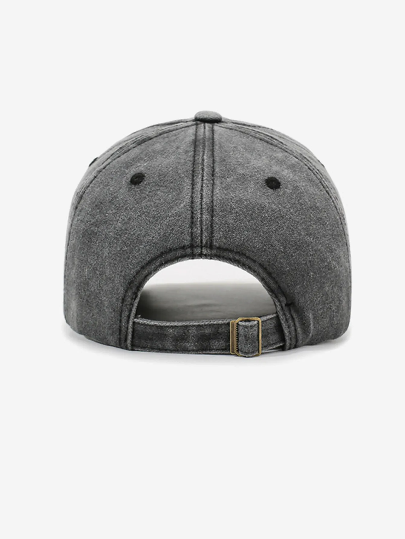 Single Pack Minimalist Casual Versatile Washed Baseball Cap with Fashion Embroidered Letters for Sun Protection