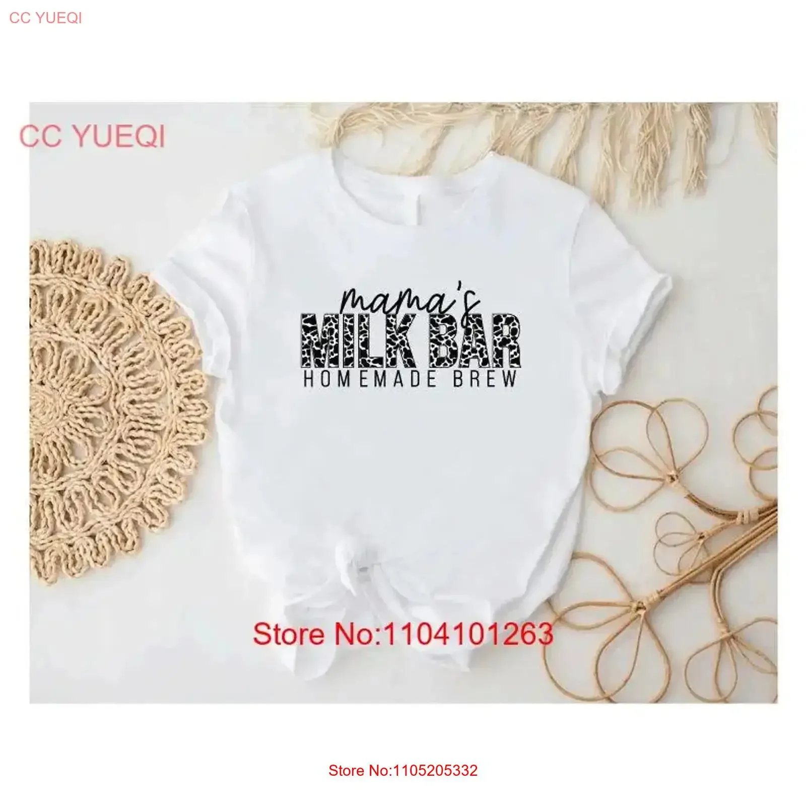 Mom Life T Shirt Mamas Milk Bar Breastfeeding Mama New Baby Shower Motherhood Cow Print Mommy Mothers Day vintage Washed