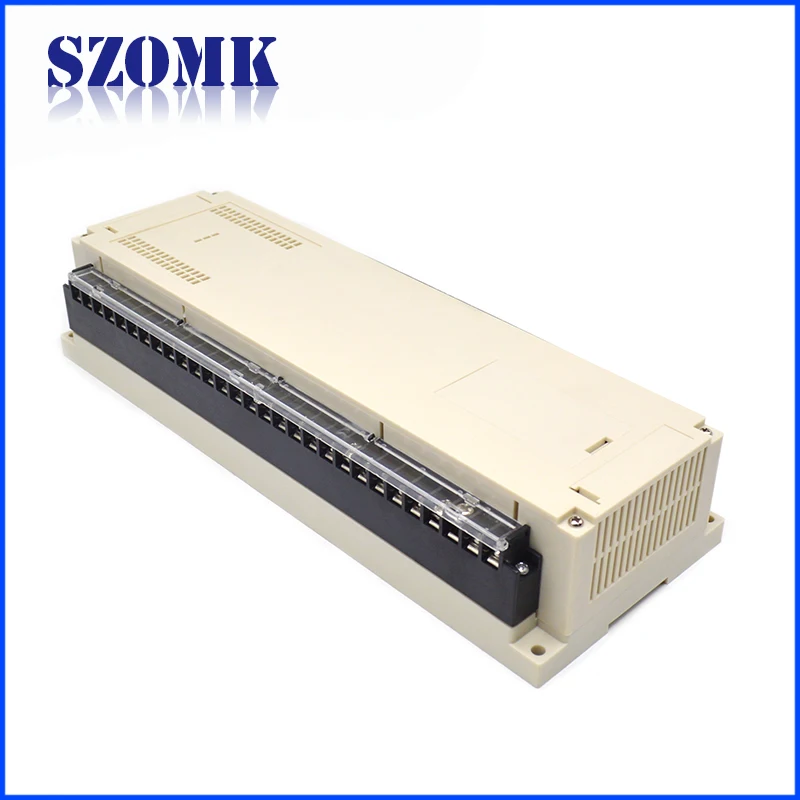 Din rail terminal blocks plastic enclosure for diy pcb design 300x110x60mm din rail clip plastic case for wall mount szomk diy