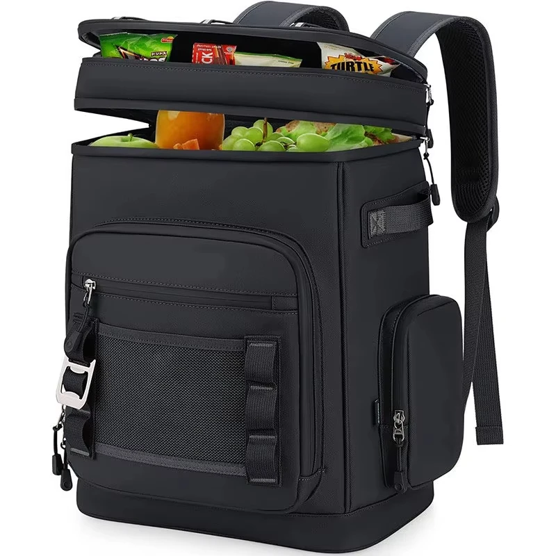 30L Waterproof Insulated Cooler Backpack for Men Women Leak Proof Cooler Rucksack for Camping Beach Fishing Picnic Travel Bag