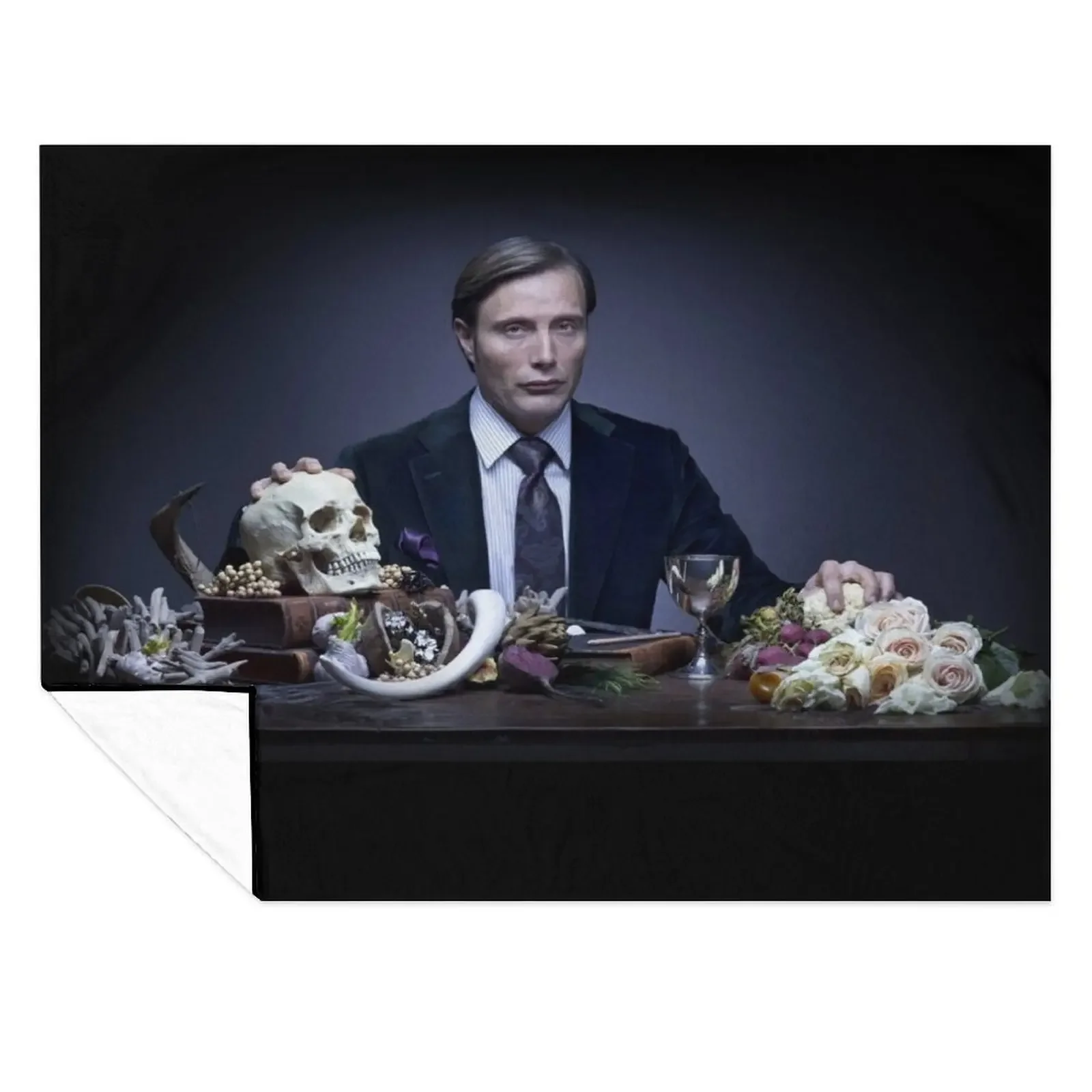 

Mads Mikkelsen hannibal Throw Blanket Extra Large Throw Decorative Sofa Plaid on the sofa wednesday Blankets