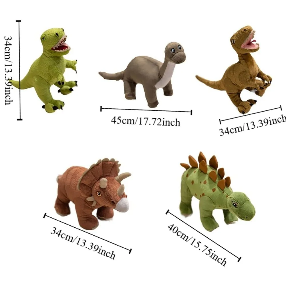 PP Katoen Groene Triceratops Pop Tyrannosaurus Rex Collectie Dinosaurussen Pluche Kussen Velociraptor Comfortabel
