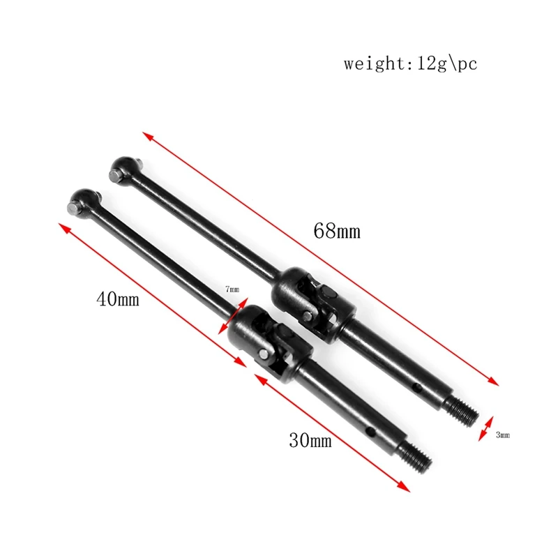 Kit sambungan Universal depan belakang Upgrade mobil RC untuk LOSI 1/18 Mini LMT 4X4 sikat truk Monster suku cadang Upgrade mobil RC