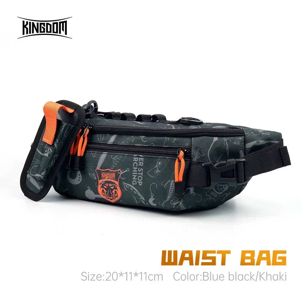 

Многофункциональная сумка для рыбалки Kingdom, поясная грудь, тактический рюкзак с приманкой, 20*11*11 см, водонепроницаемая сумка, спортивная сумка для снастей на открытом воздухе