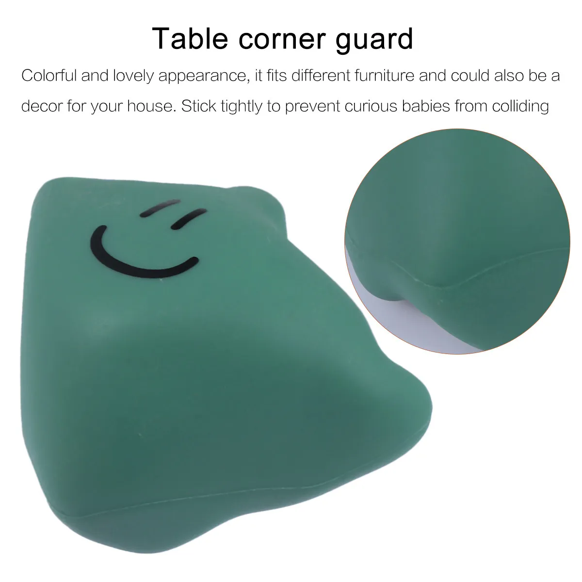 

5Pcs Silicone Baby Corner Protectors Flexible Elastic Table Edge Guards for Kids Safety Bounce Back Impact Absorbing Cushion