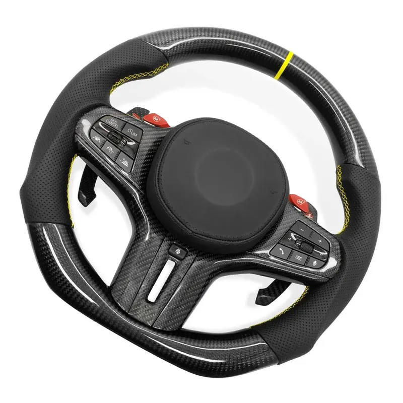 Carbon Car Steering Wheel with Heat ACC Vibration for BMW M5 G30 G20 f10 f30 f31 f36 F01 740li F34 X6 E71 550i M3 40i 5 Series