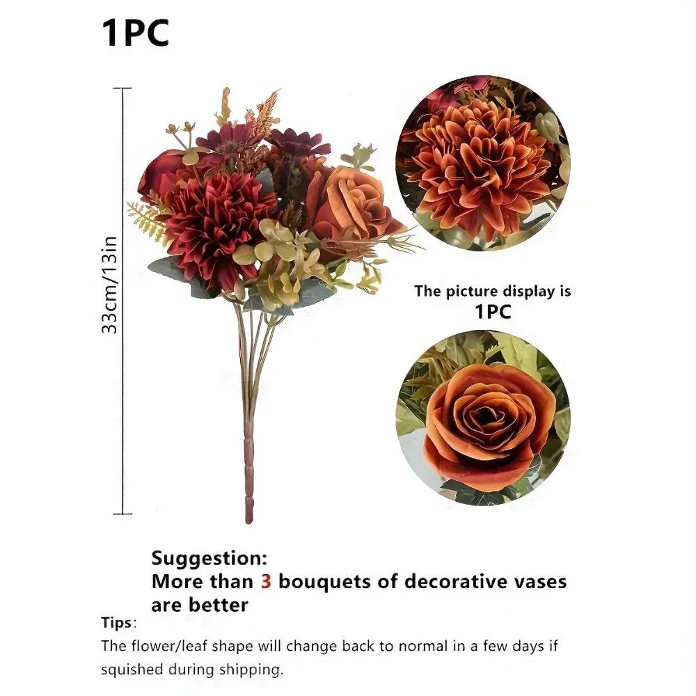 Veelkleurige kunstmatige rozenbloemen Zijden bloemblaadje Bloemstuk Simulatie Chrysant Bloemen DIY Levensechte madeliefje