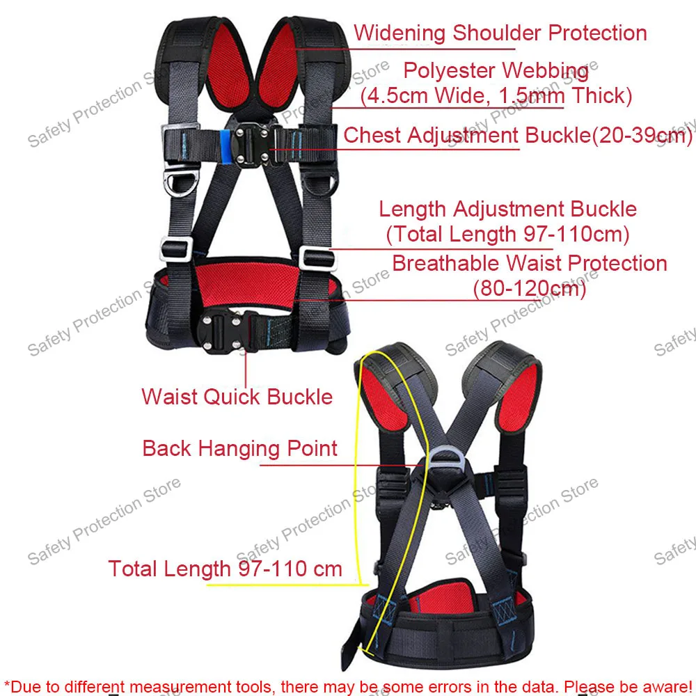 Imagem -04 - High Altitude Work Safety Harness Pontos Quick Buckle Cinto de Segurança Escalada ao ar Livre Eletricista Construção Proteger Equipamentos