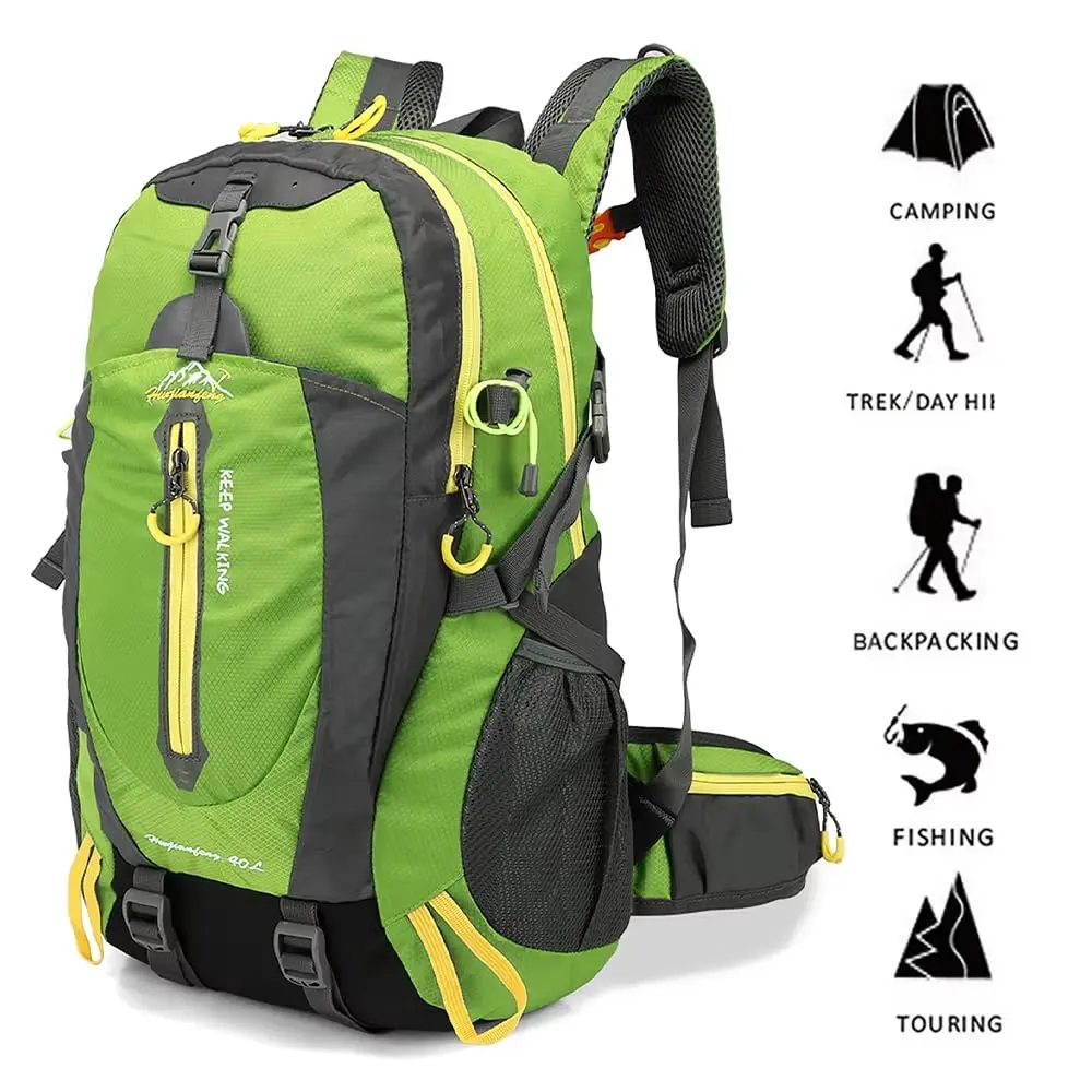 Waterproof Outdoor Hiking Backpack Large Capacity Travel Camping Rucksack Breathable Shoulder Bag for Trekking Climbing