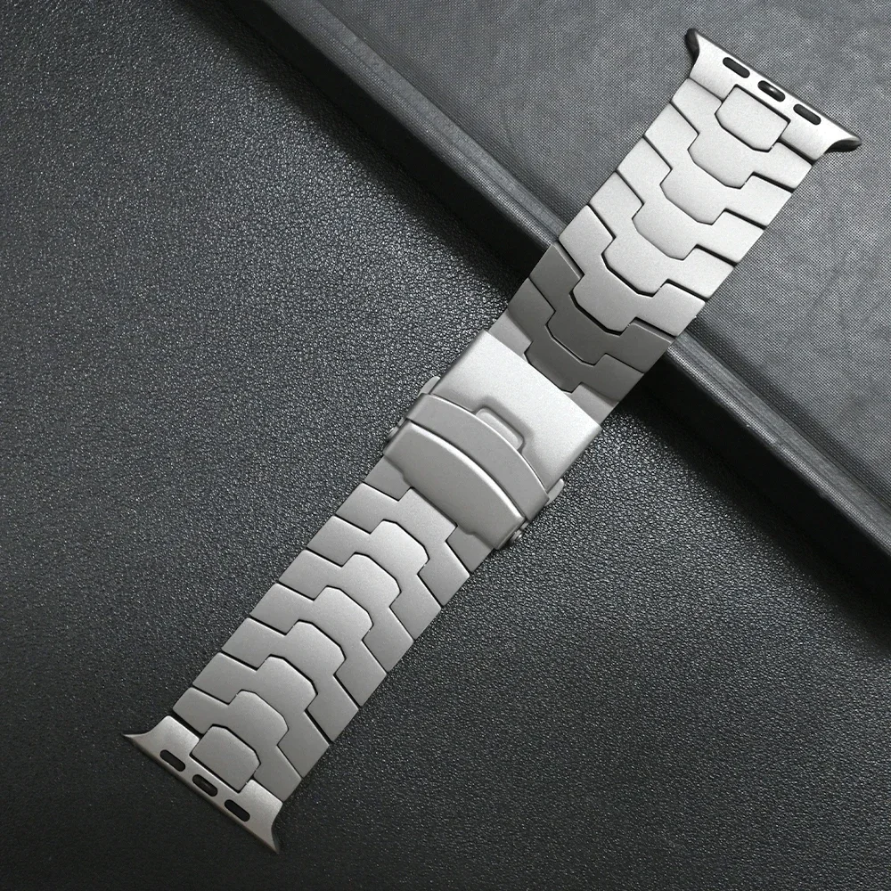 Bracelet for Apple Watch Ultra 2 49mm Titanium Band 42 44mm Watchband for iWatch series 9 8 7 45mm 6 se 5 4 3 ultra Luxury Strap