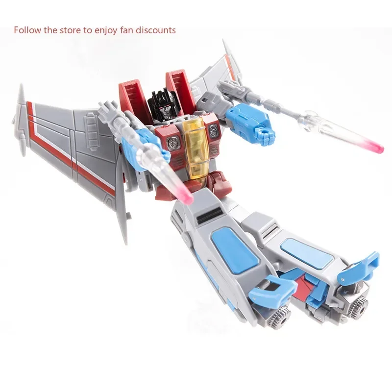 In Voorraad JinBao Transforming Speelgoed FG-04 Starscream Vliegtuigen Usurper met Stand Mantel Kroon Model Actie Pop Figuren Anime