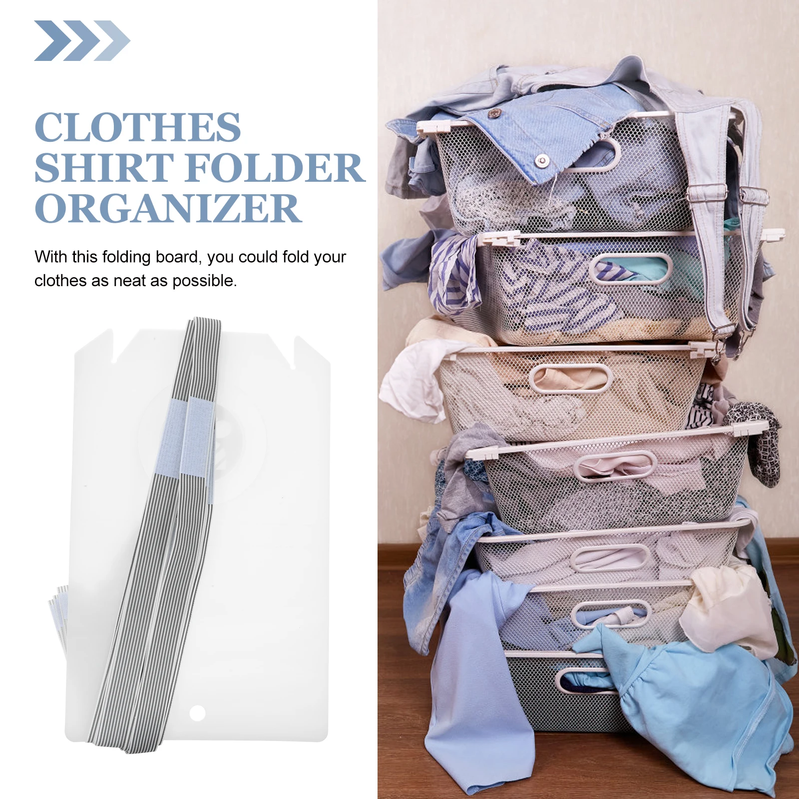 

10 Pcs Storage Clothes Board Folding Boards for Clothing Laundry Pp Shirt Folder