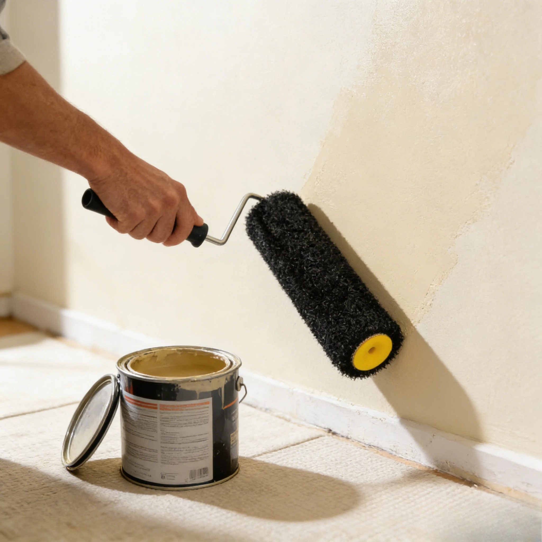 Wall Art Texture 9inch Fiber Roller Brush – Home Decor DIY Tool for Putty Applicatio