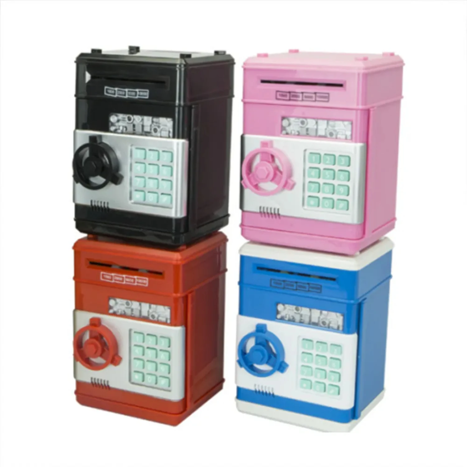 Electronic Password Money Box Code Key Lock Piggy Bank Automatic Coins Cash Saving Money Box Counter Mini Safe Box Child Gift