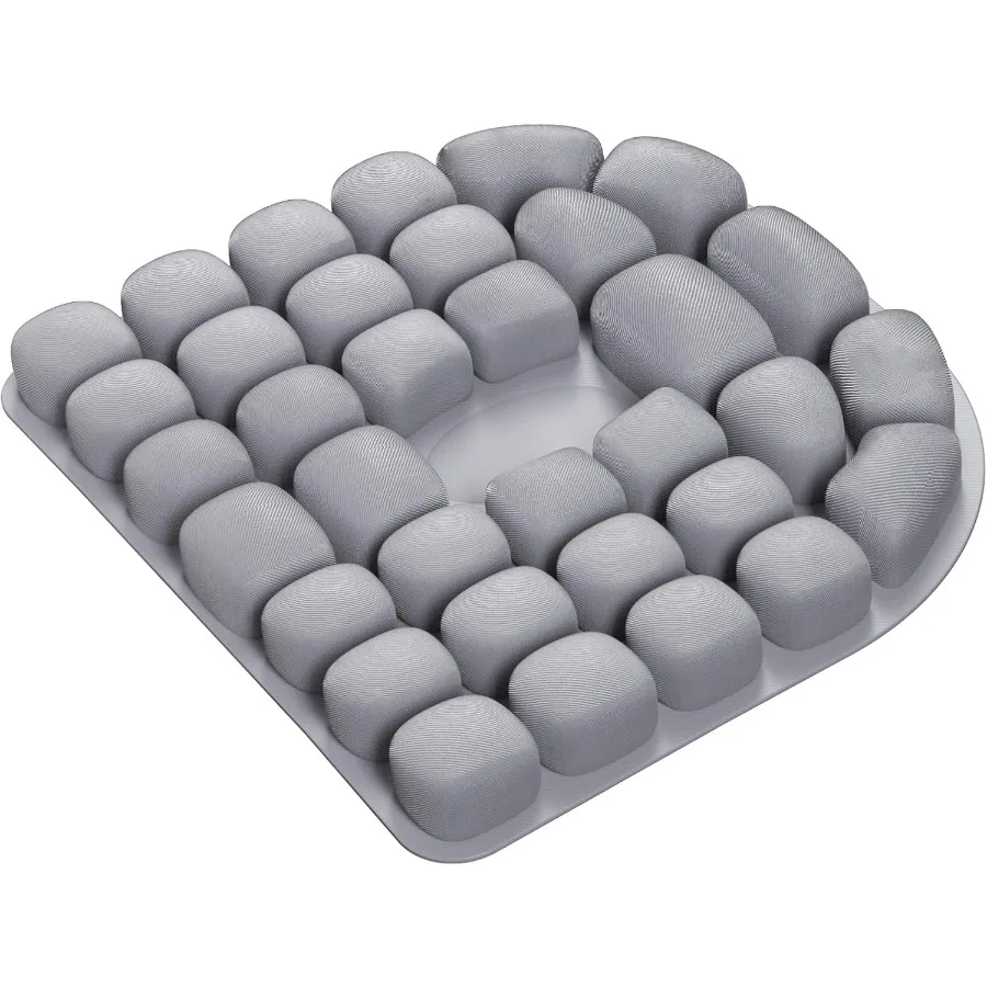 

Подушка для дорожного сиденья. Удобная 3D надувная подушка для сиденья от геморроя и облегчения боли в копчике. Оптимальная поддержка для длительного сидения.