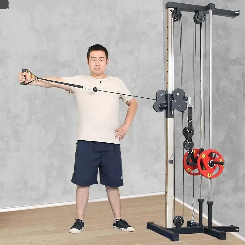 Gym Weight Machine Wall Mounted Cable Station Arm Pulley Tower