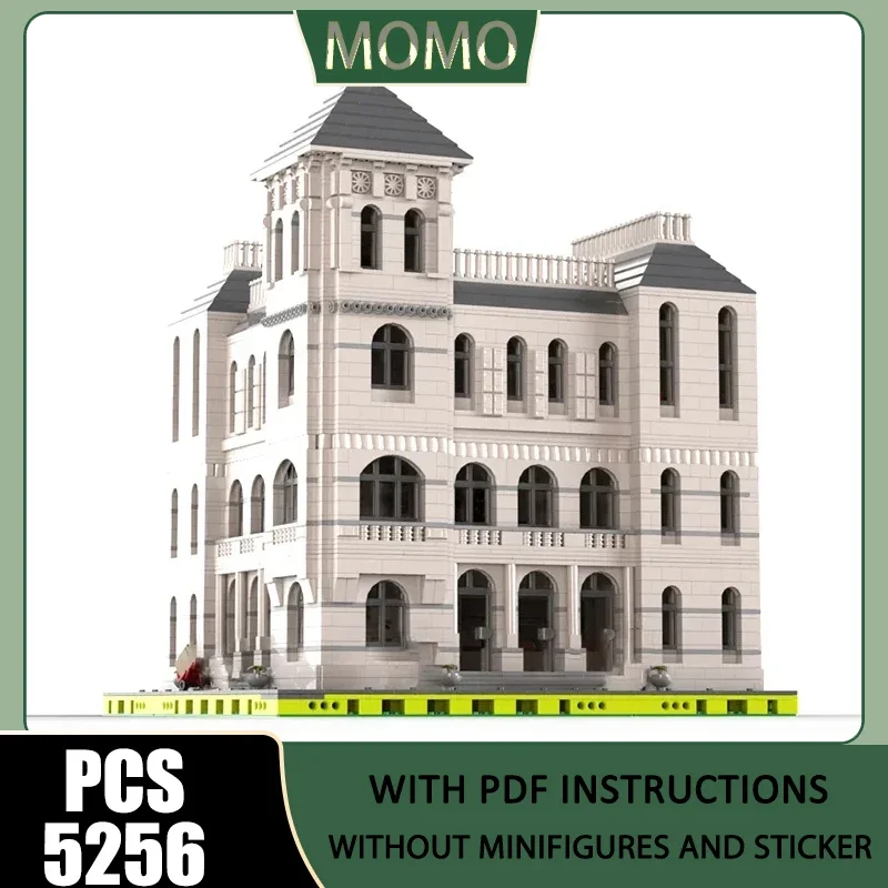 City Street View Moc Building Blocks Old Corner Post Office Modular Model Technology Bricks DIY Assembly Toys Construstion Gifts