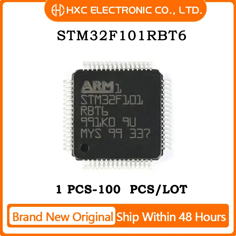 5/10/50/100PCS New Original Brand Chip IC MCU 32BIT 128KB FLASH 64LQFP STM32F101RBT6