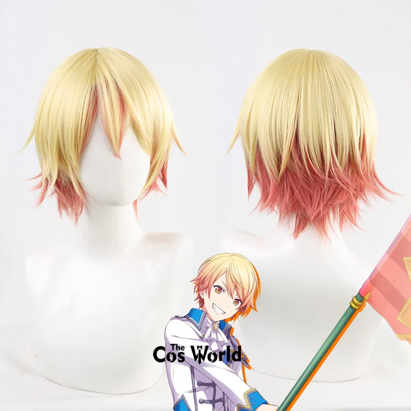 

PJSK Project Sekai Colorful Stage Feat Tenma Tsukasa 30cm Short Anime Cosplay Wigs Fiber Heat Resistant Synthetic Hair + Wig Cap