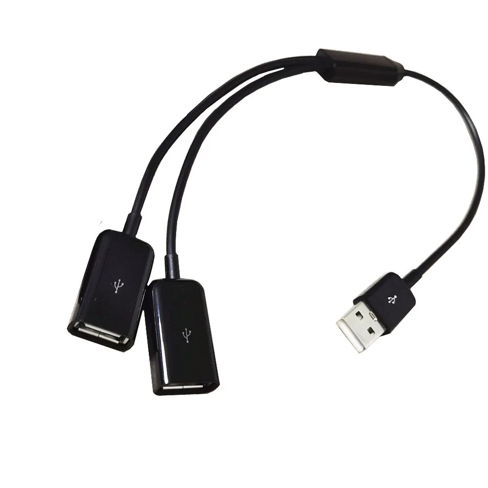 USB 2.1a Stecker auf 2/2,0 Dual USB eine Buchse y Splitter Hub Adapter 30cm Kabel