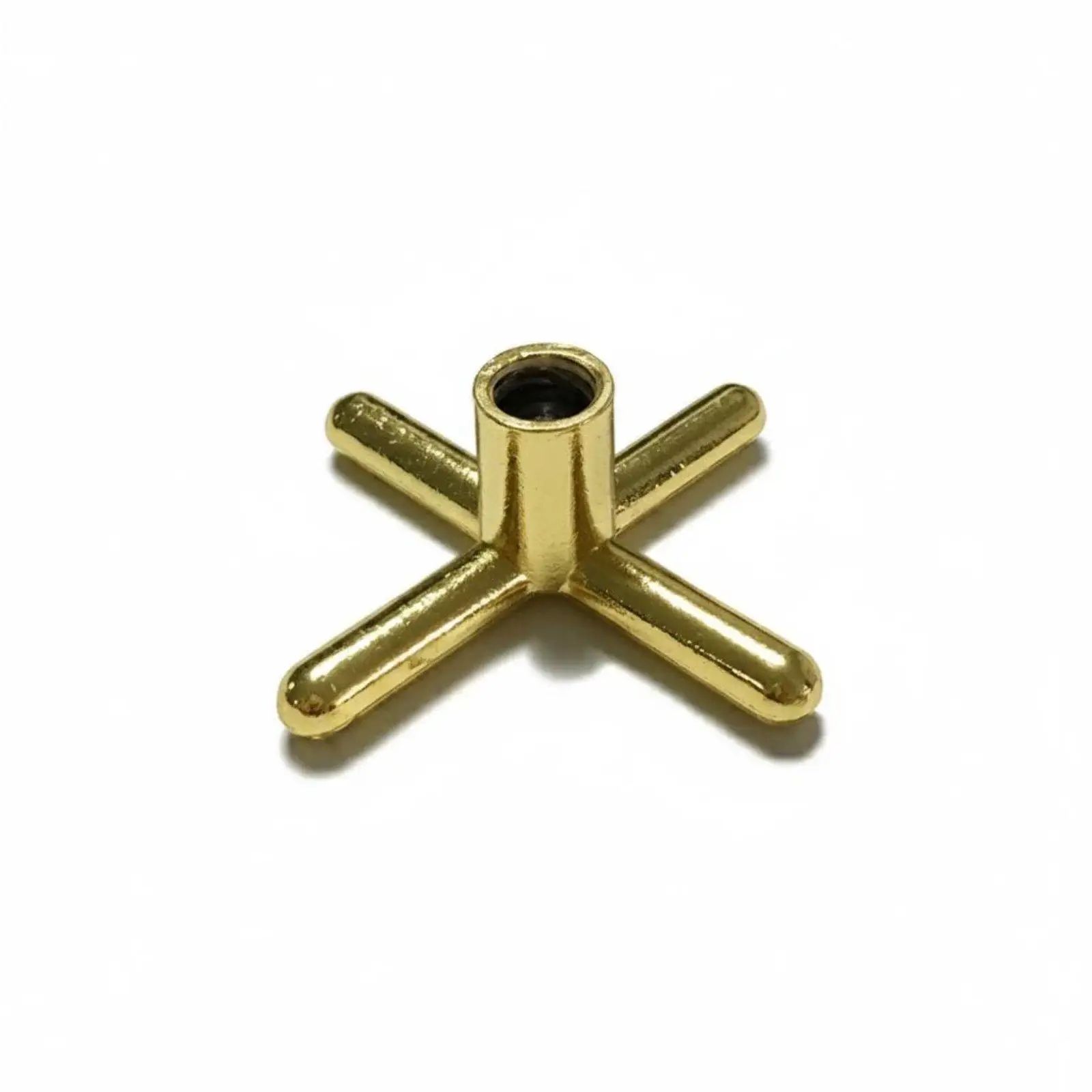 Copper Plated Billiards Bridge Head High Low Cross Rest Cue Support for Pool Accessories Game Room Use