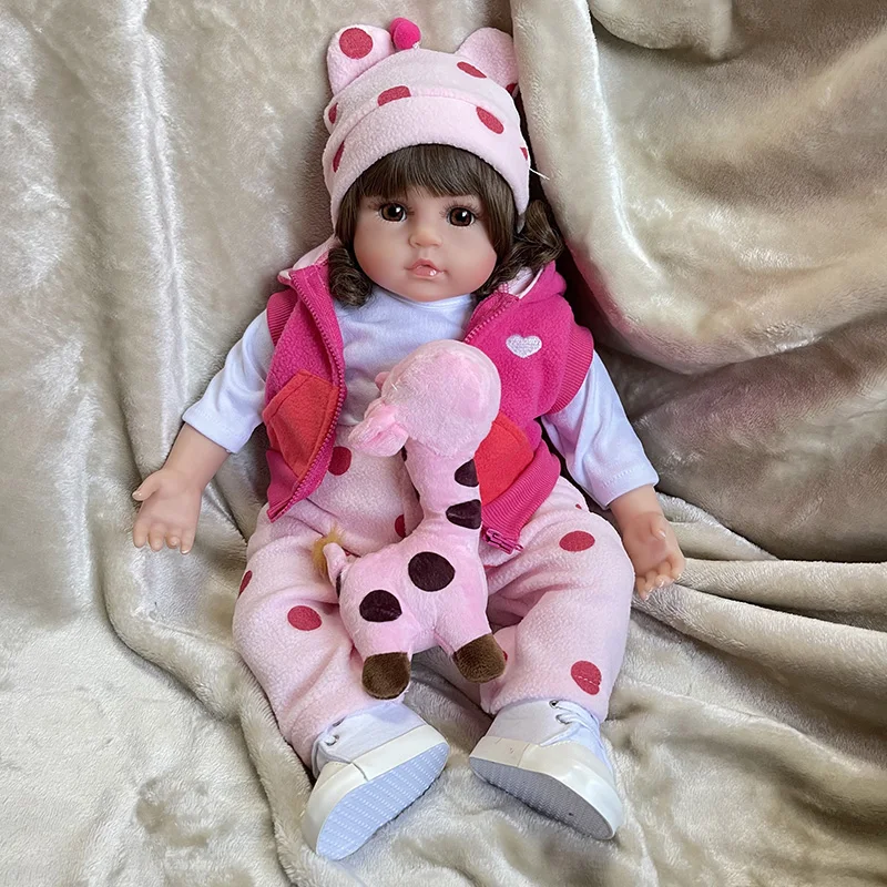 48cm/58cm realistico bambino Reborn Baby Doll giocattolo per bambini per compleanno e natale