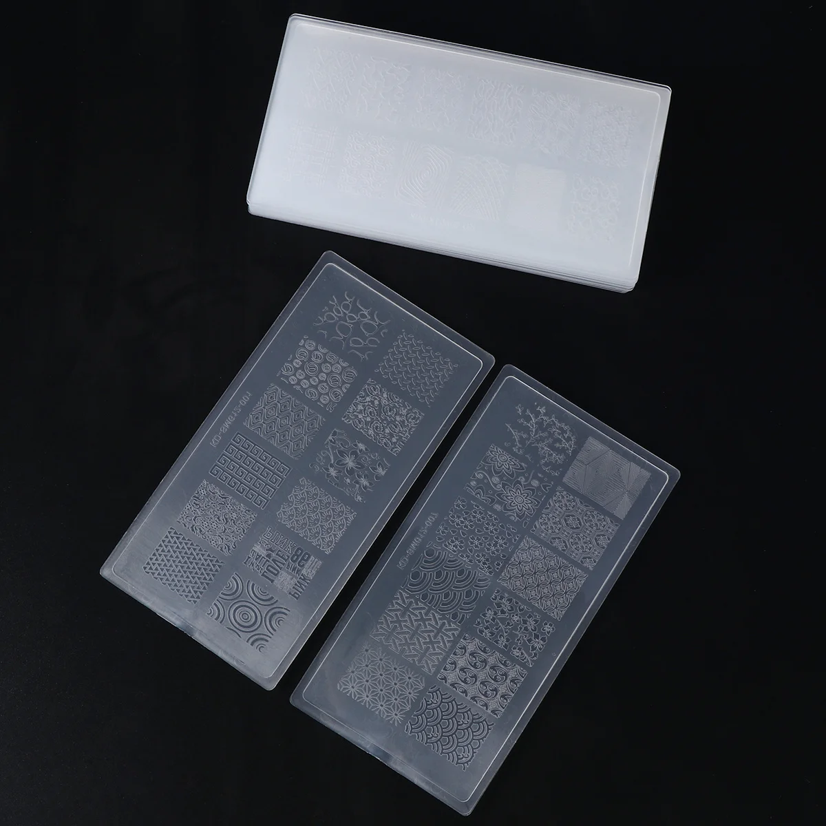 10 stücke Nagel Stempel Platte Diy Spitze Design Hochglanz Finish Für Professionelle Maniküre Kunst Dekoration Zu Hause Party Nail art
