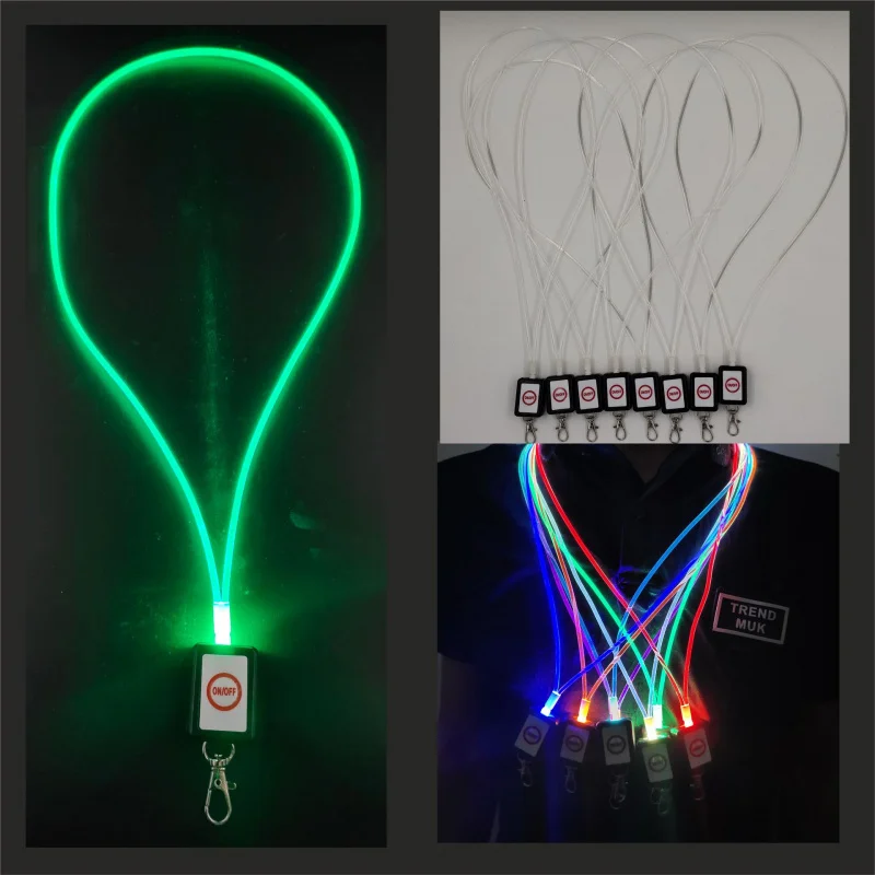 

Custom. LED Luminous Light with Certificate Lanyard Factory Badge Badge Flash Cheering Props Printing Log