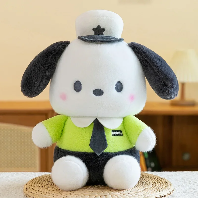 85cm Super Big Size Creative New Police Pochacco Filling Soft Plushies Kawaii New Anime Cartoon Pillow Doll Children's Gifts