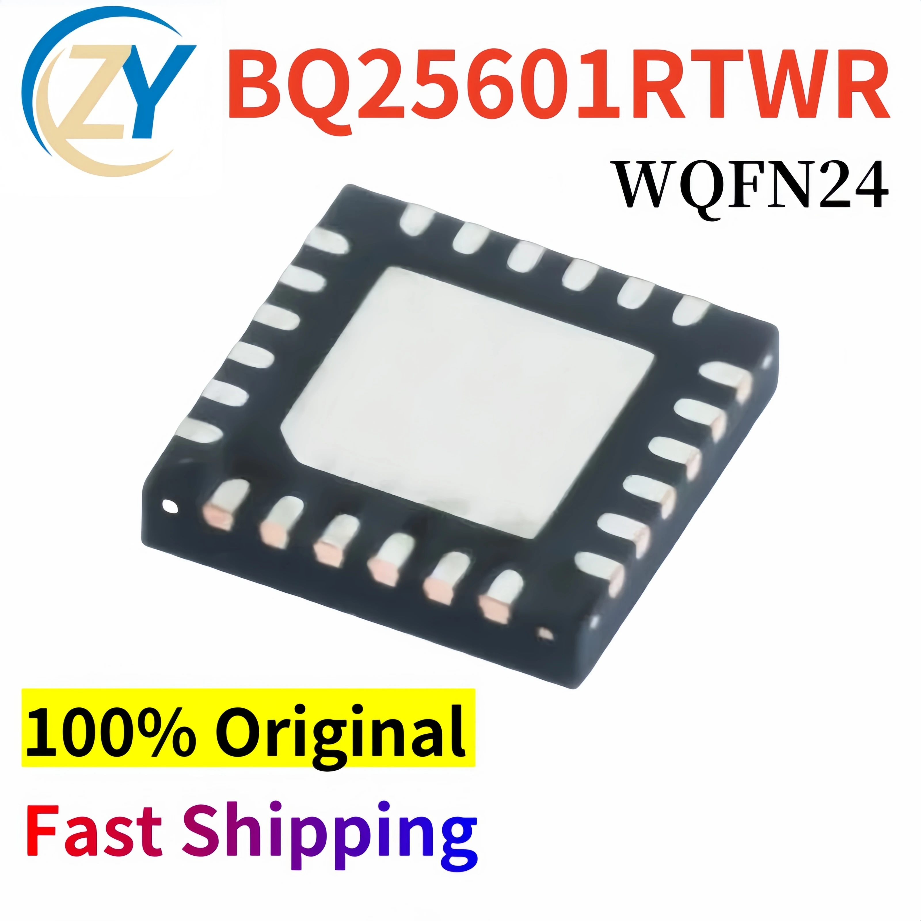 Original e no estoque, BQ25601 PMics, BQ25601RTWR, WQFN24, 3.9V-13.5V, 100%, 5 PCes