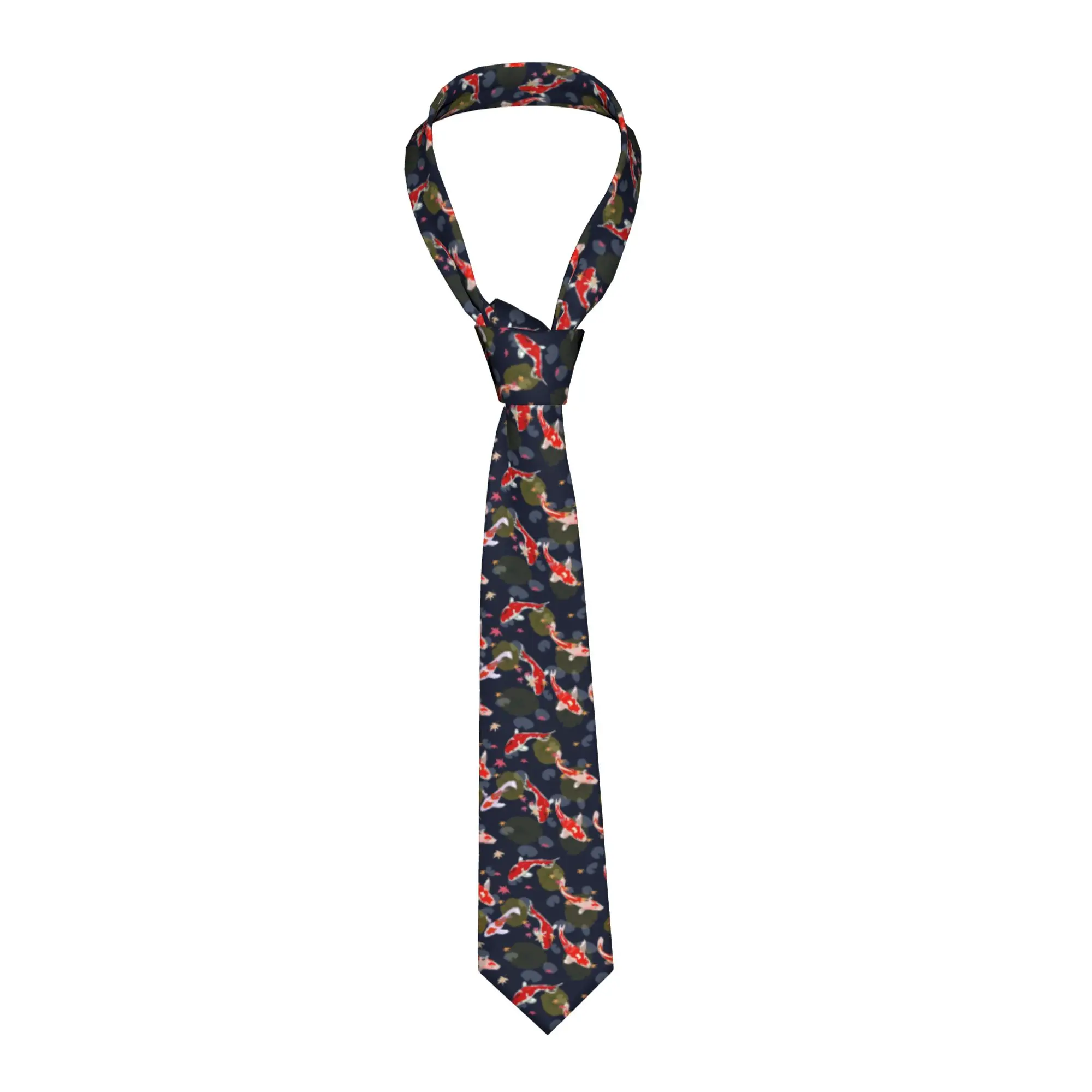 Koi-Fisch-Schwimmkrawatte, neuartige, lässige Krawatten für Männer, Hochzeit, hochwertige Kragenkrawatte, individuelle Krawatten-Accessoires – Detail 1