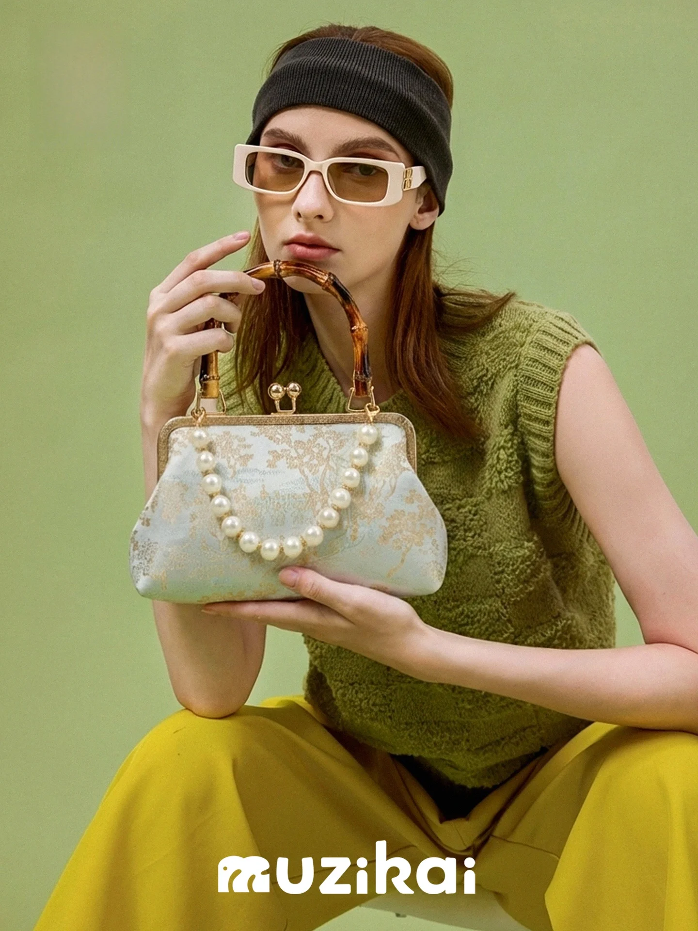 New Chinese Style Handbag Women's 2026 Spring Summer Versatile High-End Outdoor Wallet MuziKai Modern Neutral  Bag