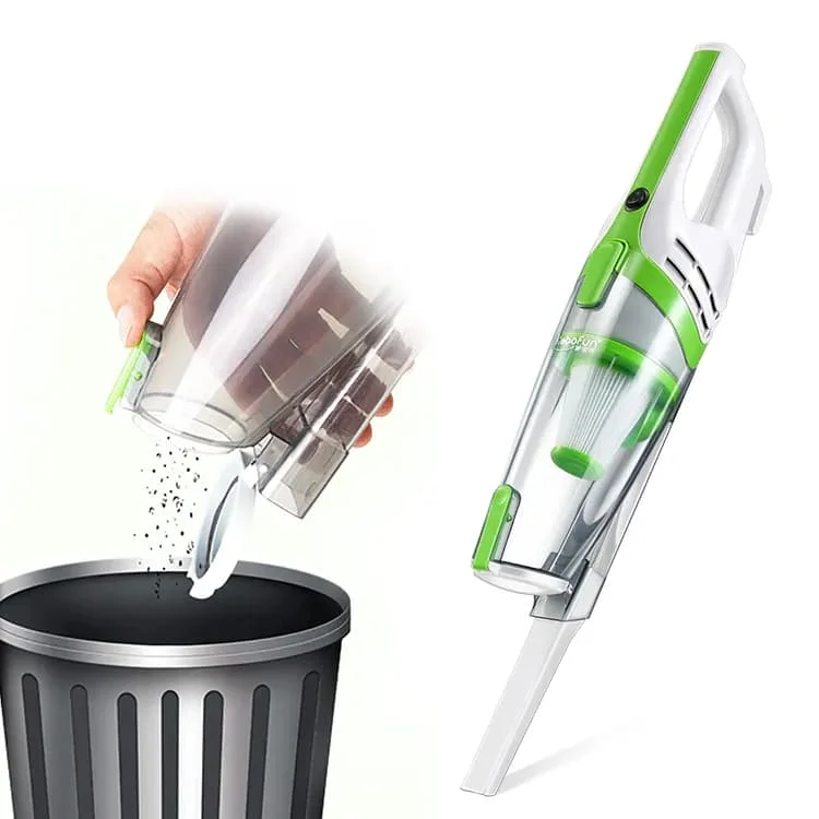 مكنسة كهربائية قوية بقوة 400 وات، 12 كيلو باسكال، مكنسة كهربائية محمولة 2 في 1 خفيفة الوزن لشعر الحيوانات الأليفة