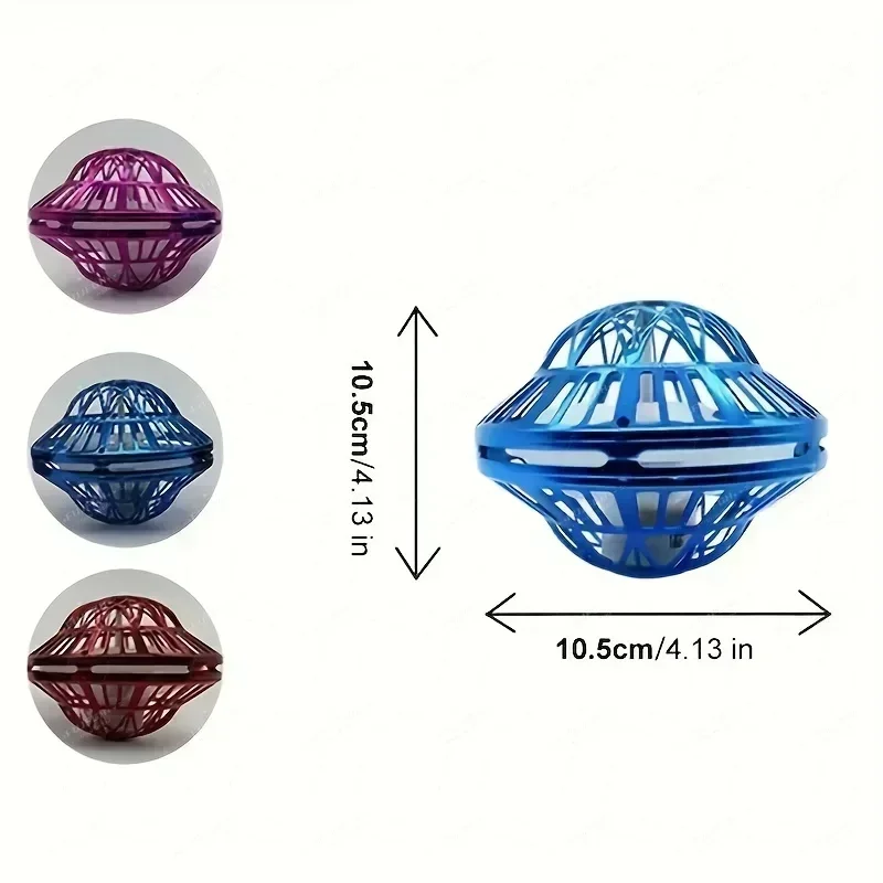 Flying Ball Children's Hand Controlled Color LED Cosmic Globe 360 ° Rotating Suspension Ball Suitable for Indoor and Outdoor Toy