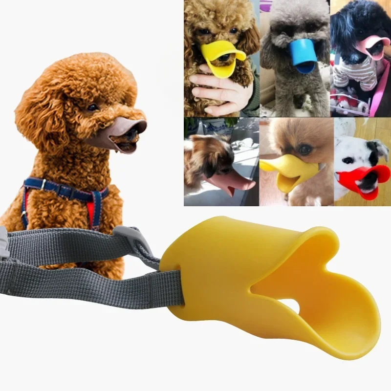 New Dog Muzzle Silicone Duck Muzzle Mask for Pet Dogs Anti Bite Stop Barking Small Large Dog Mouth Muzzles Pet Dog Accessories