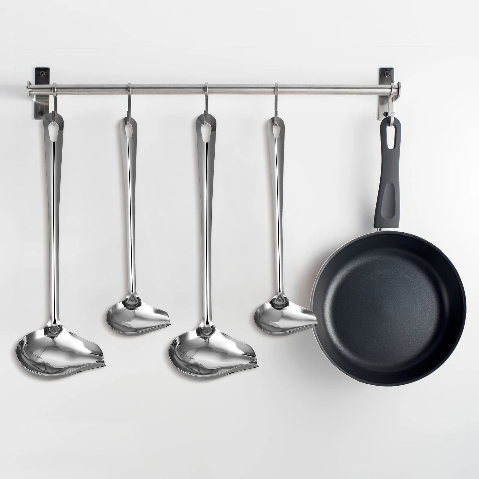 2 Pcs Stainless Steel Gravy Ladle With Pour Spout Long Handle Soup Spoon For Drizzle Ladle Kitchen Tool Durable Soup Dipper