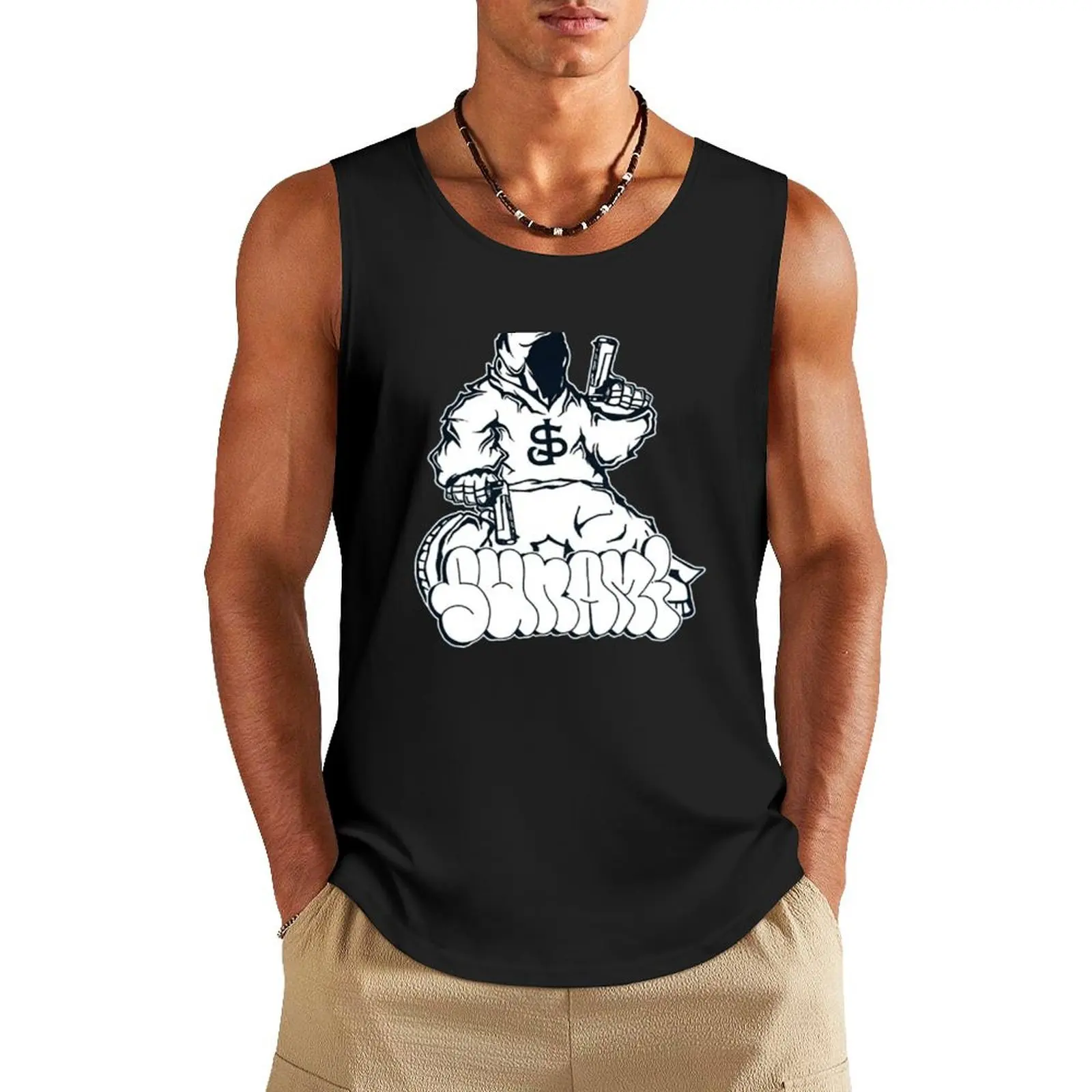 

Hood Gun Tank Top gym training accessories gym clothing men