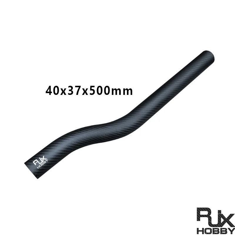 Bras de Drone courbé personnalisé en Tube de Fiber de carbone en forme de S, pour modèle d'avion FPV RC, support de train d'atterrissage de forme spéciale RJX