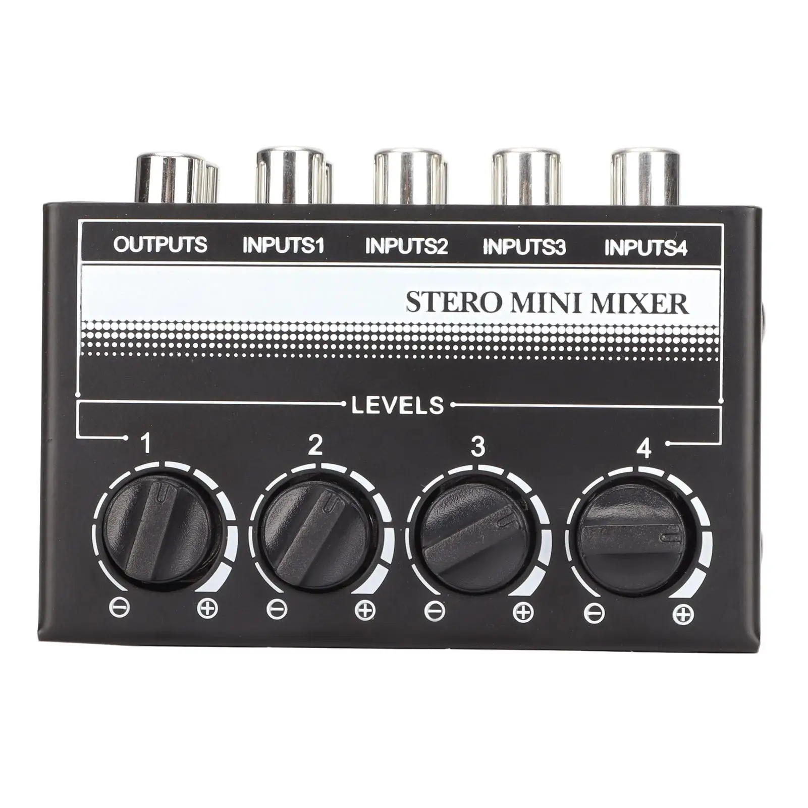 CX400 Low Noise 4-Channel Portable Mini Mixer - Distortion-Free Audio for computers & for small Bars