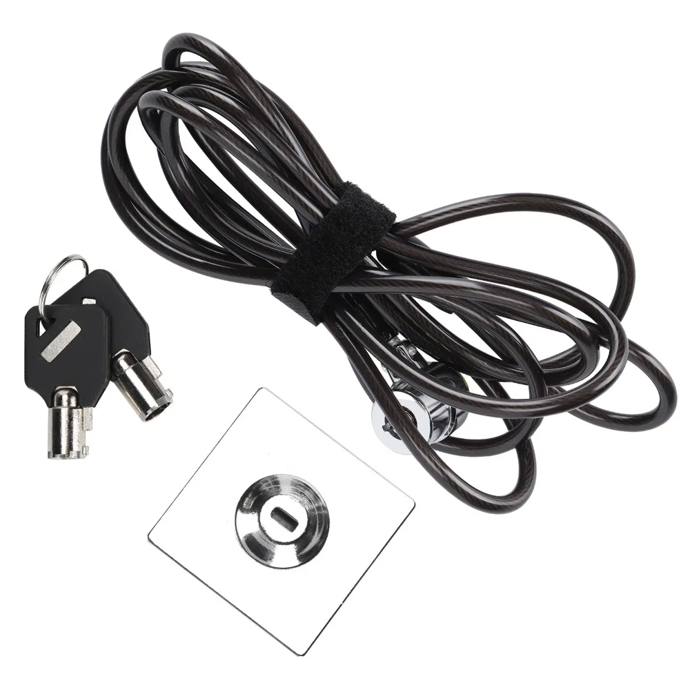 3*7 Keyhole Laptop Lock 2 m Cable with 2 Keys Computer Lock Zinc alloy Shear-resistant for OS/X /Lenovo/ Asus/ iMac /Surface