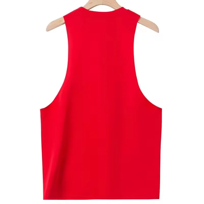 2025 Summer fitness Tank Top Men Fashio Comfortable Printed Loose tops Retro Style Sports Leisure Sleeveless vest Men sportswear image 4