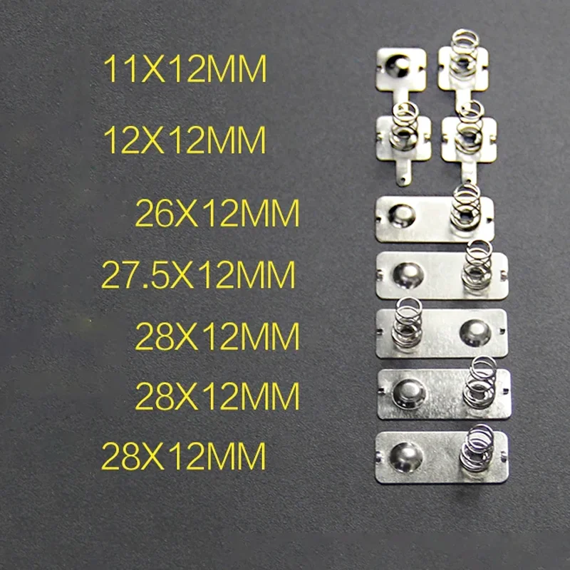 50PCS AA Battery Shrapnel No.5 Positive Negative Battery Spring Contact Plate 1211/1212/1227.5/1228MM Replacement Parts
