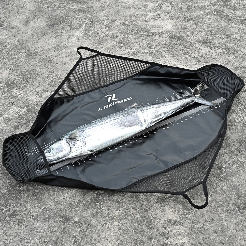 Fishing Sling Bag Landing Mat Measuring Fish Length Weigh Digital Scale Protector Travel Unhooking Mat Fishing Tool