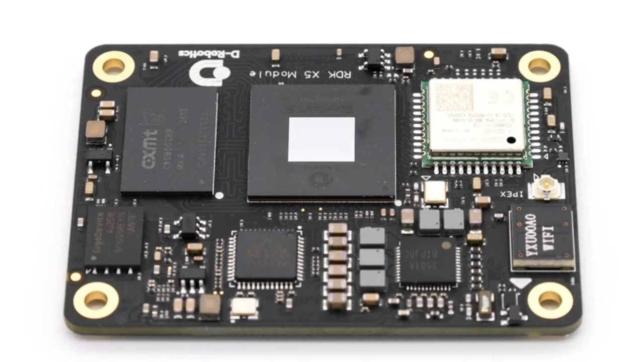RDK X5 AI Module, 10 TOPS, 8×Cortex-A55 @ 1.2GHz, WiFi/Bluetooth, 4GB/8GB RAM + 32GB/64GB eMMC