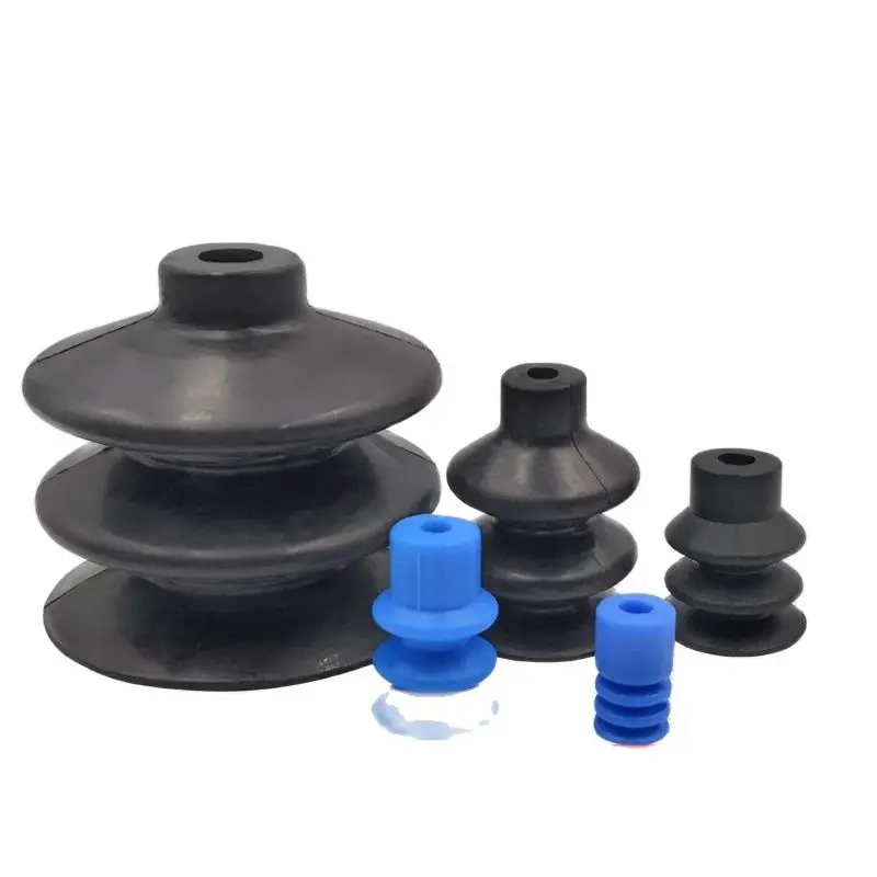 5PCS Mechanical Arm Strong Ripple Industrial Pneumatic Three-layer Vacuum Suction Cup Accessories FSG9/14/18/25/52