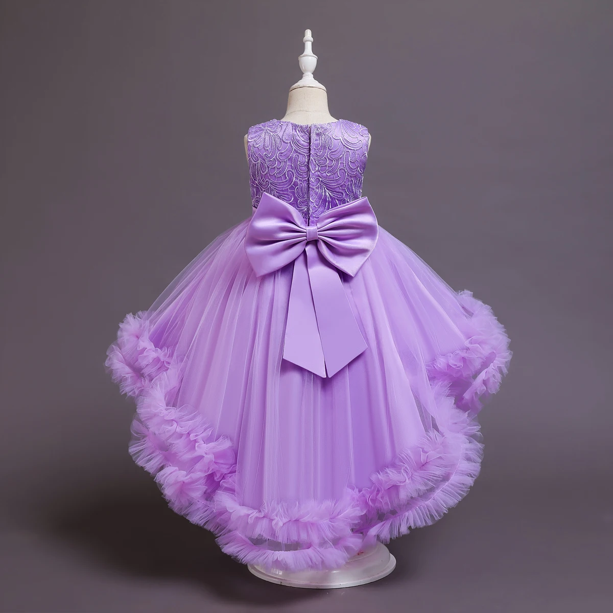 Flower Girls Princess Sequins Baby Wedding Christmas Party Trailing Dress Teenager Children Kids Elegant Dresses For 3-14 Years